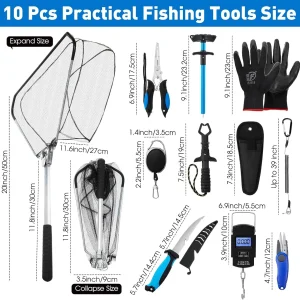 10 Pcs Multi Function Fishing Tool Set