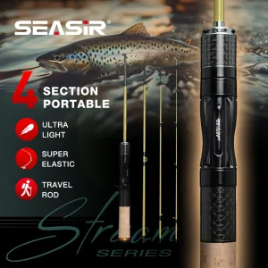 Baitcasting, Spinning Casting Lure Rods 4 Sections