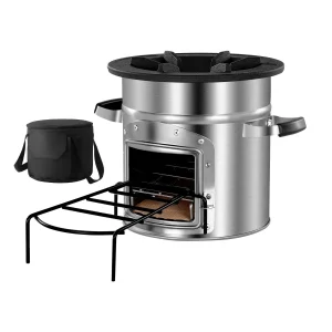 Camping Rocket Stove, with Carrying Bag