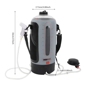 3 Gallon Solar Heating Portable Pressure Camp Shower
