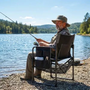 Portable Outdoor Camping-fishing Chair with Cup Holder