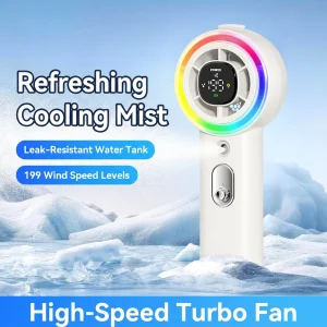 Portable Fan with Mist Cooling